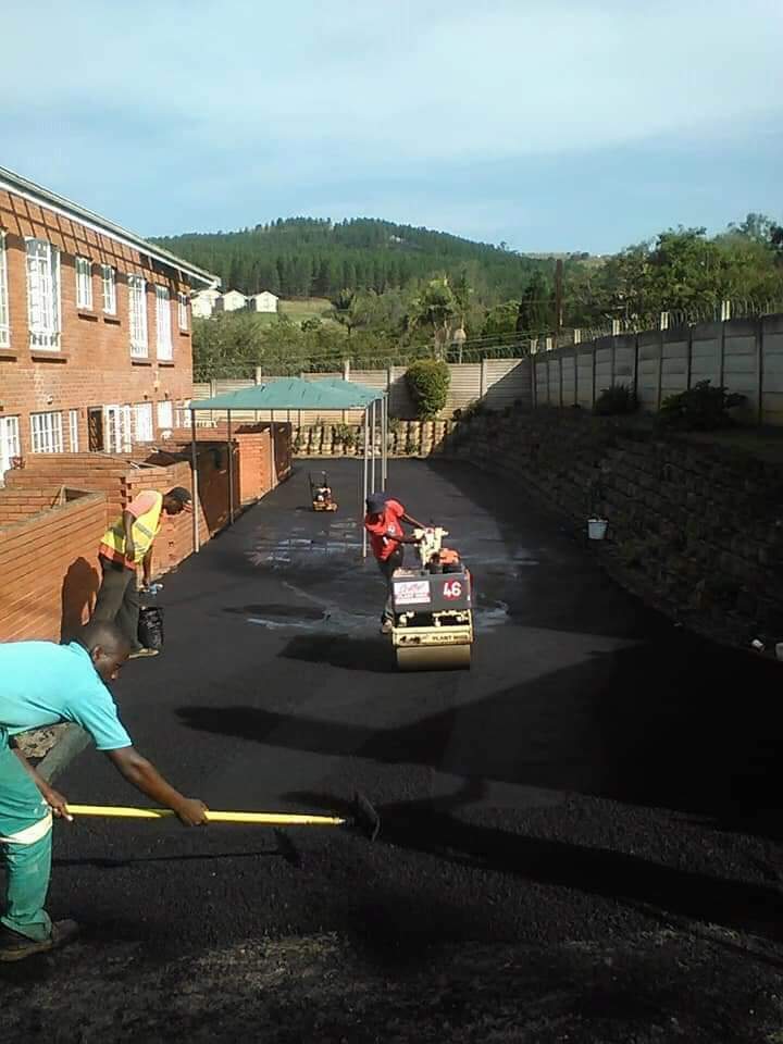 Completed tar driveway installation in Pietermaritzburg